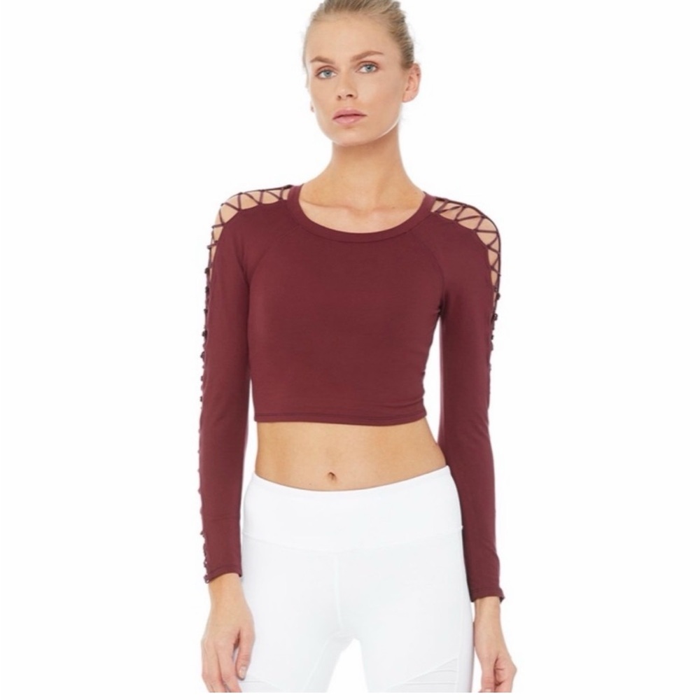 ALO Yoga high line long sleeve top Sz Small